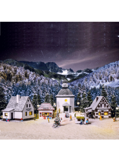 N Kerstdorp met LED-verlichting, functionele kit Vollmer 47613