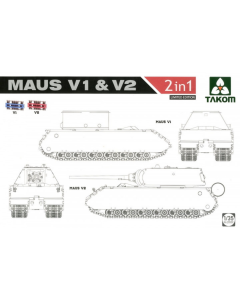 1/35 WWII German Maus V1 & V2, 2 in1 (Limited Edition) Takom 2050X