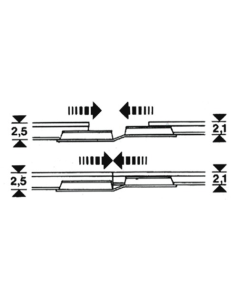 H0 Overgangsrailverbindingen (van 2.5 mm naar 2.1 mm), 20 stuks Fleischmann 6437