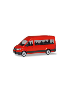 H0 VW Crafter Bus HD, rood Herpa 094252