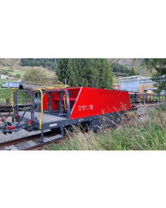 H0m MGB Ballastwagen Fd 4851, rood - Bemo 2253 271 Bemo 2253271