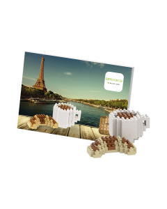Postkaart: Koffie met Croissant Brixies 220064