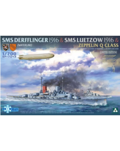 1/700 SMS Derfflinger 1916 &  SMS Lützow 1916 & Zeppelin Q Class, waterline (Limited Edition) Takom SP7043