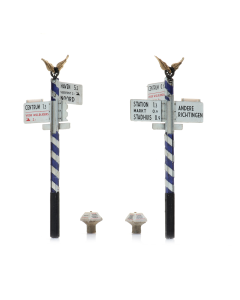 H0 ANWB wegwijzers + paddestoelen (ready made) - Artitec 387.555 Artitec 387555
