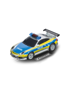 143 GO!!! Porsche 911 "Polizei" (zilver/blauw/neon geel) Carrera 64174