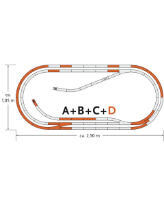 H0 GeoLine Railset D Roco 61103