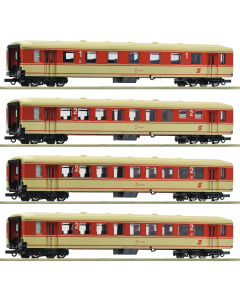 H0 ÖBB Passagiersrijtuigen Set 1 "Jaffa-Express", 4-delig Roco 6200026