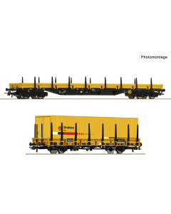 H0 NL Set Rongenwagens type Res "Strukton Rail", 2-delig Roco 77029