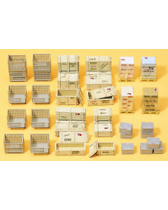 H0 Boxpallets en laadgoed Preiser 17110