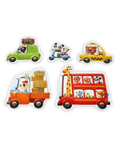 Houten puzzel 'Auto's' Cubika 13784