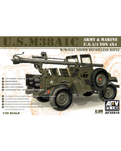 1/35 U.S. M38A1C Jeep w/106 mm Gun AFV-Club 35S19