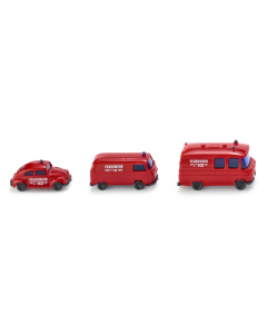 N Set Feuerwehr/Brandweervoertuigen jaren 70, 3 stuks Wiking 093449