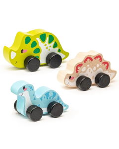 Houten speelse dino's Cubika 15597