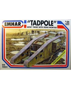 1/35 MK.IV "Tadpole" WWI Tank w/Rear Mortar Emhar 4004