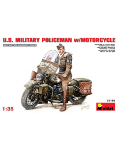 1/35 U.S.Military Policeman with Motorcycle MiniArt 35168