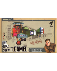 Sopwith Camel & "Brownie" w/Full Interior, cartoon plane Suyata SK002