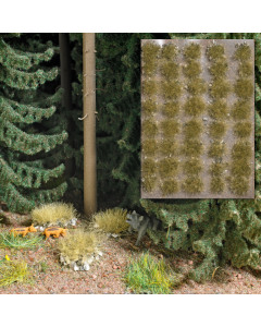 H0 Plukjes gras met stenen, herfst Busch 3554