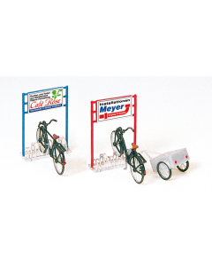 H0 Fietsenrek met fietsen Preiser 17163