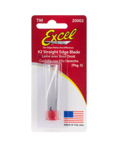 #2 Straight Edge Blade, 5 stuks - brede houder Excel 20002