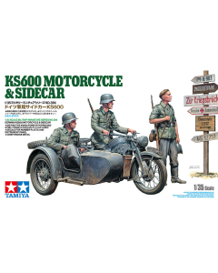 1/35 KS600 Motor met zijspan Tamiya 35384