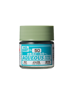 Aqueous Lime Green Gloss 10ml (P) (Ral  6021) Mr. Hobby H050