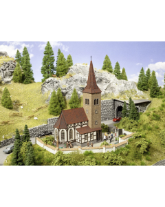 H0 Church "St George" met micro-sound bell rinkelen Noch 66906