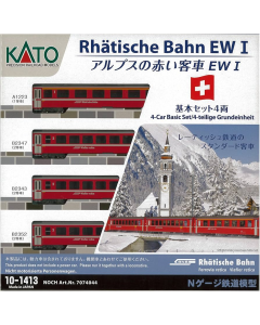 N RhB EWI personenwagenset (4st.) Kato 101413