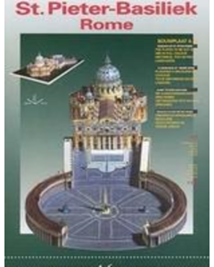 1/700 Sint Pieter-basiliek, Rome (Vaticaan) - 415 onderdelen (38 x 72 x 19cm), LS A43 Léon Schuijt A43