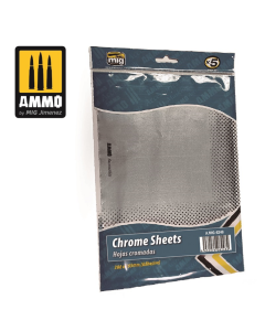 Chrome sheets 280x195 mm adhesive 5 pcs AMMO by Mig 8248