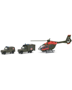 H0 3-delige set "Military SAR" MHI Schuco 26635