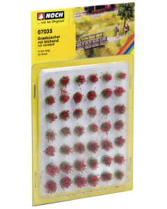 Graspollen "Bloeiend" rood 6 mm 42 stuks Noch 07035