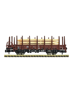 N DB Rongenwagen type Ks met Rembordes en Houtbelading Fleischmann 6660059