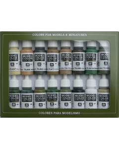Allied Forces WWII Model Color Paint Set, 8 kleuren Vallejo 70109