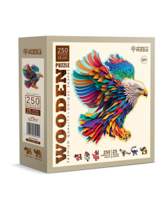 Houten legpuzzel - Bright Eagle, 250 stukjes Wooden City HE0165L