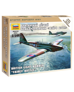 1/144 British "Fairey Battle" Light Bomber, snap fit "Art of Tactic" Zvezda 6218