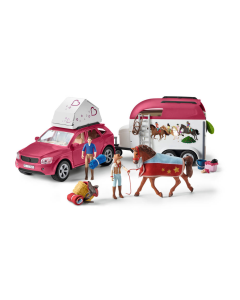Avontuur met Auto en Paardentrailer, Horse Club Schleich 42535