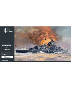 1/400 Bismark en Tirpitz Twinset Heller 85078