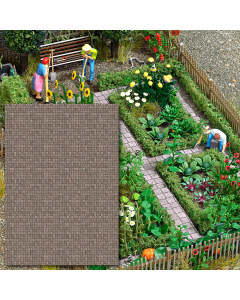H0 Decorplaat natuursteen bestrating, 2 stuks Busch 7427