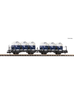 N Behältertragwagen-Doppeleinheit, DB Fleischmann 6660046