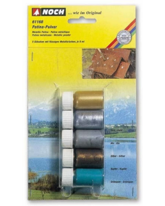 Metallic patina poederset 5 kleuren Noch 61168