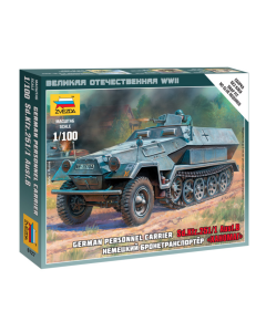 1/100 German Sd.Kfz.251/1 Ausf.B Personnel Carrier, snap fit "Art of Tactic" Zvezda 6127