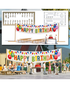 H0 Action Set: "Happy Birthday!" Busch 6565