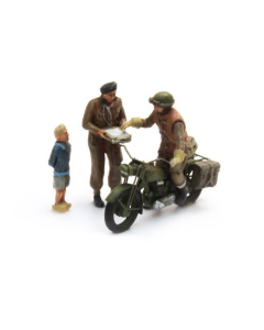 H0 UK Triumph Motor met 3 figuren - Artitec 387.131 Artitec 387131
