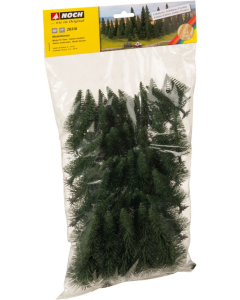 H0/TT Set dennen 6 - 15 cm hoog 50 stuks Noch 26318