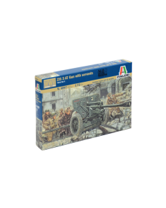 1/72 Russian ZIS 3 Anti-Tank Gun with Servants, WWII Italeri 6097