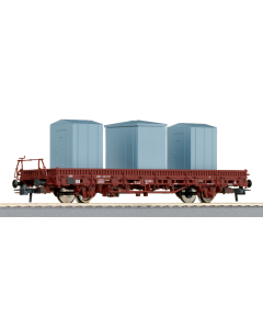 H0 DB Rongenwagen, beladen met spoorwegwachtershutten Roco 66475