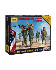 1/72 American SAM FIM-92 PZRK "Stinger" w/Crew, snap fit "Art of Tactic" Zvezda 7416