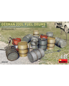 1/35 German 200L Fuel Drum Set, WWII MiniArt 35597