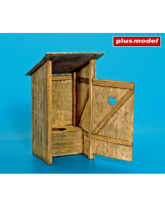 1/35 Laser-cut Wooden Toilet (Outhouse) Plus Model 263