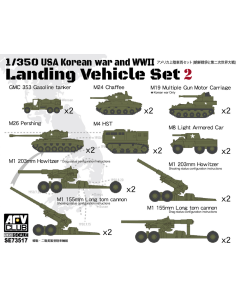 1/350 Landing Vehicle Set 2 - USA Korea War & WWII AFV-Club SE73517